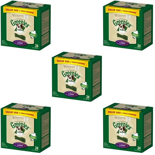 Greenies Dental Treats - Large - 5x36 oz Greenies Dental Treats - Large - 5x36 oz