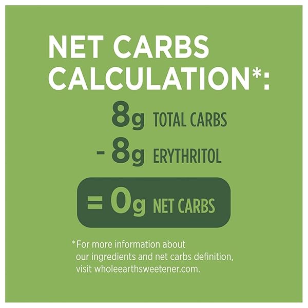 WHOLE EARTH, PLANT-BASED SUGAR ALTERNATIVE – GOLDEN SWEETENER ERYTHRITOL & MONK FRUIT, ZERO CALORIES, NO ARTIFICIAL COLORS AND KETO FRIENDLY (32OZ / 2LB)