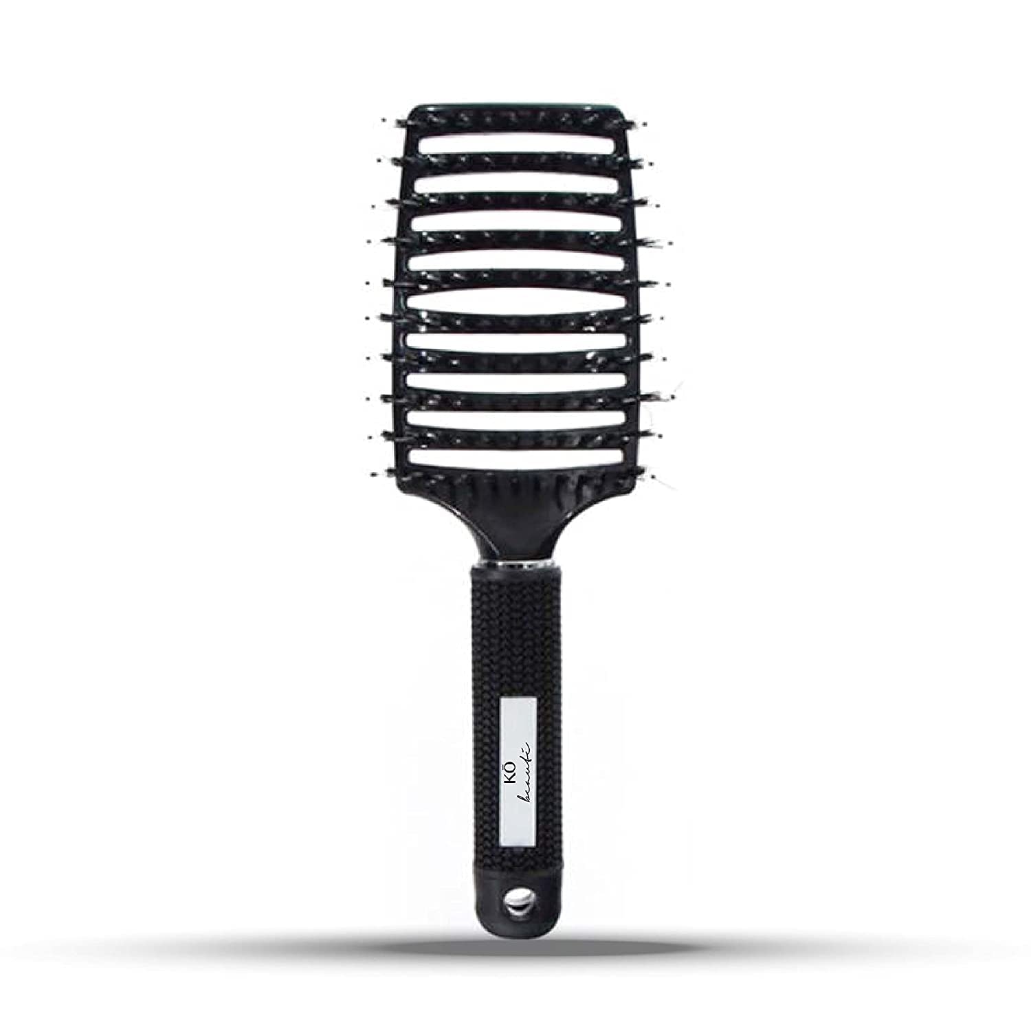 KÖ Beauté Hair Brush/Detangling Brush Made of Boar Bristles and Nylon Bristles | Nature Brush | Natural Brush | Detangler Brush | Detangle Hair Without Hair Breakage | Unisex | Black
