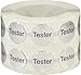 Cosmetic Tester Labels Metallic Silver 1/2 Inch Round Circle Dots 1,000 Adhesive Stickers