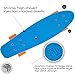 Flybar 22 Inch Kids Skateboard – Mini Cruiser Skateboards for Kids Ages 6-12, Outdoor Toys, Lightweight, Durable, Non-Slip Deck, ABEC-7 Bearings, Holds up to 175 lbs (Blue Orange)