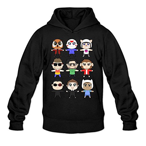 Sljd Mens Vanossgaming Youtuber Printed Sweatshirt Pullover Hoodie