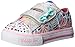 Skechers Kids Twinkle Toes Shuffles Sweet Steps Light-Up Sneaker,Pink/Multi,10 M US Toddler