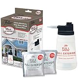 Full Exterior Kit - Bottle, Lid with Hose Attachment and Two 4 oz. Crystal Powder Outdoor Cleaner (Cleans Up to 4,000 Sq. Ft): Non-Toxic, No Scrub, No Rinse Cleaning Kit
