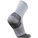 Premium Bamboo Comfort Socks for Men and Women – Great for Hiking, Walking, Everyday Wear – Crew Socks, Moisture Wicking, Ultra-Soft, Eco Friendly (L/XL, Light Grey)