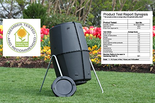 Spin Bin Composter 60 gal. Large Capacity Outdoor Tumbling Compost Bin