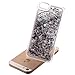 iPhone 6 Plus/6S Plus Case, EMAXELER Horror Painted Series 3D Glitter Liquid Floating Bling Moving Hard Protective Cellphone Case for iPhone 6 Plus / 6S Plus + Send 1Pcs Stylus Pen--Skull: Sliver