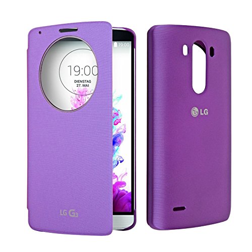 LG L3 Snap On Folio Carrying Case - Quick Circle Case - Violet