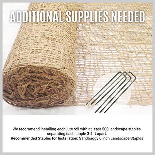 Sandbaggy Jute Netting Roll Erosion Control Matting Blanket Jute