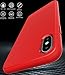 iPhone Xs Max Case, Asmart Resilient Shock Absorption Phone Case iPhone Xs Max Cover Slim Thin TPU Bumper Flexible Protective Phone Case for Apple iPhone Xs Max 6.5-Inch 2018 (Red)