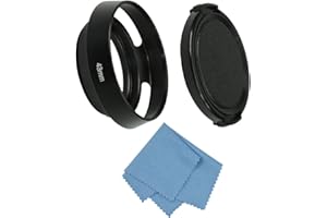SIOTI 43mm Lens Hood, Matte Treatment Inside, Aluminum Material, Compatible with All Camera Lens S/C/N/F/O/P etc.(43mm)