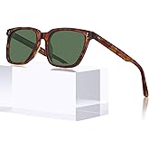 CARFIA Retro Acetate Polarized Sunglasses for Men UV400 Protection Driving Outdoor Anti-Glare Sun Glasses CA5354WS