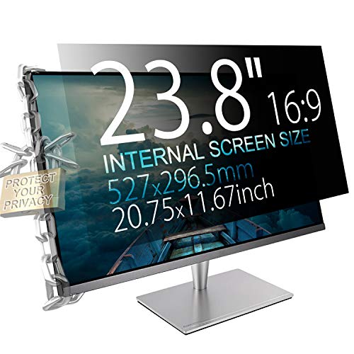 MAYAMANG 23.8″ (16:9 Aspect Ratio) Privacy Screen Protector for Widescreen Computer Monitor – 20.75×11.67 inch/527×296.5 mm – Privacy Filter Display Filter Film for Data confidentiality