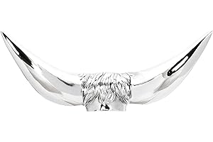 GG Grand General 48180 Chrome Bull Horn Hood Ornament