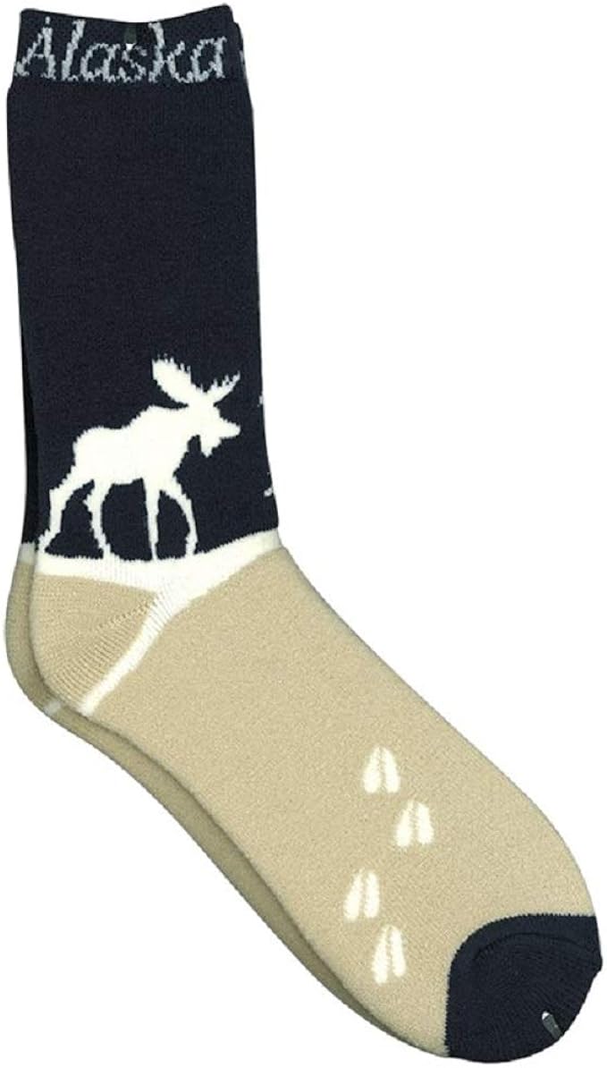 Alaska Novelty Socks Alaska Moose Track Tree Unisex 811
