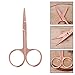 Thobu Stainless Steel Makeup Eyebrow Hair Eyelash Remover Trimmer Scissors Cutter Rose Gold