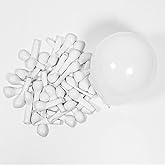 5 Inch White Balloons 100 Pack, JOGAMS Latex Party Balloons for Birthday Party, Small Balloons for Baby Shower Wedding Anniversary Party Decorations