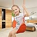 HGFLMR Kids Swing Seat,Indoor Swing Seat for Kids Tree Swing Set Outdoor Portable for Camping Outside Playground Backyard(Orange)
