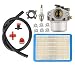 MOTOKU Carburetor Air Filter Spark Plug Primer Bulb for Briggs Stratton 799866 790845 799871 796707 794304 12H800 Engine Toro Craftsman Lawn Mower Carb Toro 22" Recycler