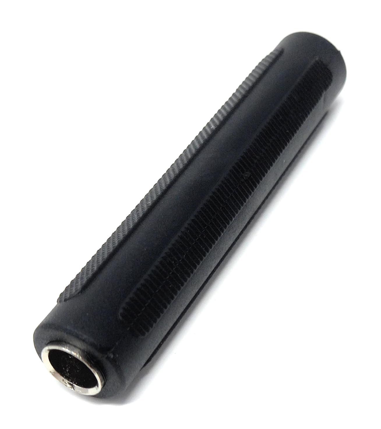 DRUT 1pcs 6.35mm Mono To 6.35mm Mono Jack Socket Coupler Joiner Cable Adapter, Gender Changer (Black)