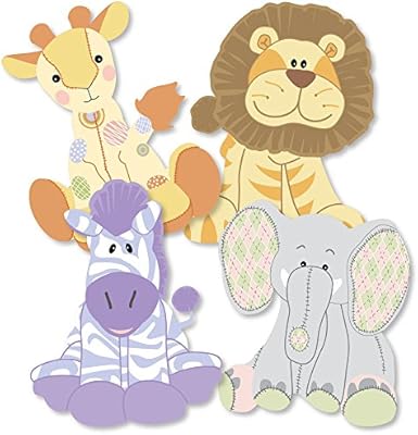 Zoo Crew Giraffe Elephant Zebra And Lion Decorations Diy Baby