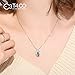 T400 Sterling Silver Heart Necklace I Love You Inspirational Pendant Jewelry Gift for Women