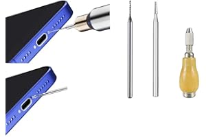 Damaged Screw Removal for Cell Phone, Broken Screw Extractor Set,2 Tungsten Steel Drill Bits(2.35mm) for Removing Stripped & 