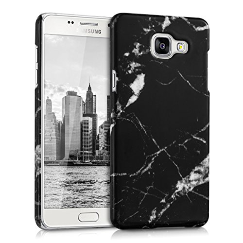 kwmobile Hard case Design Marble for Samsung Galaxy A5 (2016) in black white