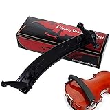 Violin Shoulder Rest Adjustable for 3/4-4/4 Size Violin, 13-14 Inch Viola Shoulder Rest, Fiddle Violin Shoulder Pad with Collapsible Feet for Violinist/Begginer Newbie Violin Player - Black