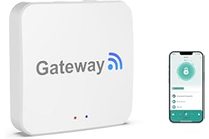 Gavdhe Gateway Wi-Fi Remote Control Fingerprint Door Lock Bridge with Smart Tuya Hub, Compatible with Alexa & Google Home for Voice Control