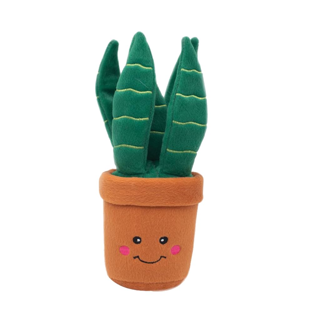 ZippyPaws- Plush Dog Toy & Puppy Toy - Snake Plant