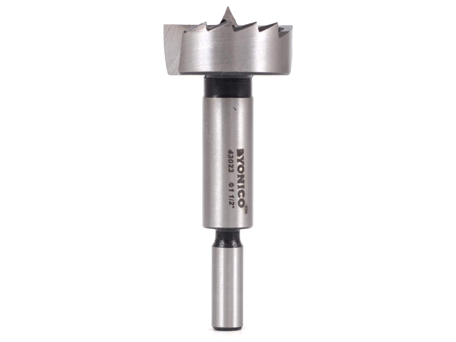 Yonico 43023S 1-1/2-Inch Diameter Steel Forstner Drill Bit 3/8-Inch Shank