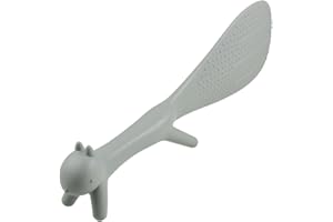 uxcell Plastic Squirrel Shaped Rice Spatula with Non Stick Rice Spoon Paddle Heat Resistant Rice Cooker Spoon Gray