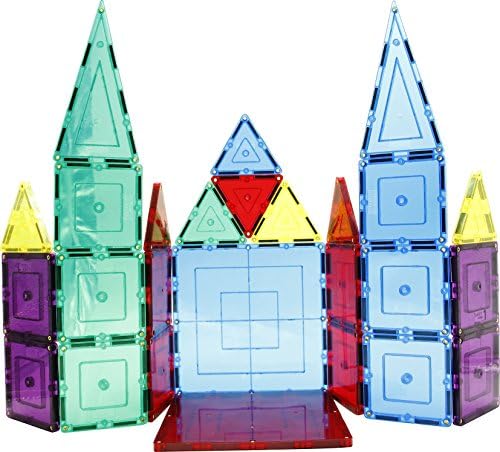 MagPlasma Magnetic Building Tiles 60PCs Educational Toys Unlock Your Imagination