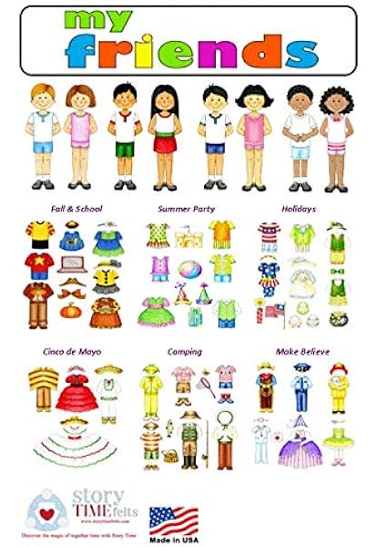 felt board dress up dolls