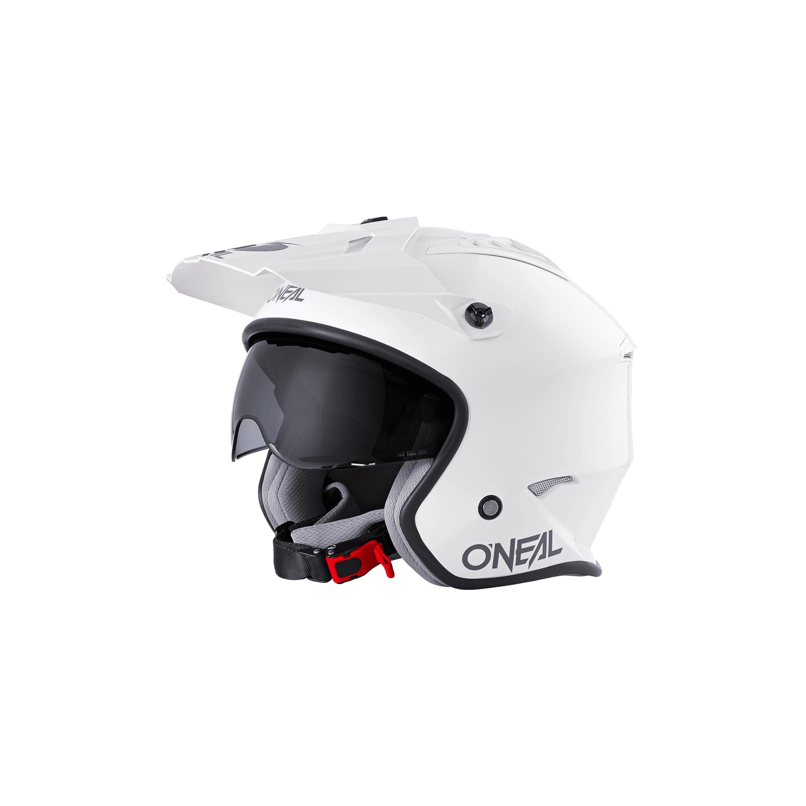 O'NEAL | Motorcycle-Helmet | Motocross Enduro | Safety standards ECE 22.05, ABS-shell, Integrated sun visor | Volt Helmet Solid | Adult | White | Size S