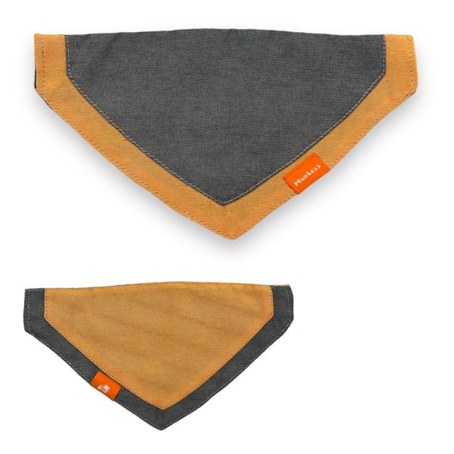 MUDLESS Dog Bandana Neckerchief - Breathable Dog Scarf Accessories Trendy Triangle Bandanas to Elevate Your Pup's Look for Any Occasion (AquaBlaze, XL)