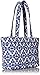 Vera Bradley Women's Cotton Mandy Tote Bag, Cobalt Tile, One Size