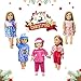 Baby Doll Clothes Include 5 Set Doll Clothes for Bitty Baby Dolls, 14 to 16 Inch Newborn Baby Dolls,Baby Alive Dolls,18 Inch American Girl Dolls. (Red)