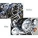 7Inch Harley Headlight Chrome Ring, ROCCS 7