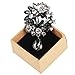 fani Rhinestone Covered Brooch Pin Black Clothes Scarves Shawl Clip for Women Ladies