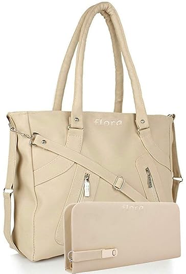 Flora Combo Of Pu Leather Womens Handbag And Wallet Clutch