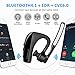 Bluetooth Headset, Cshidworld Wireless Earpiece V4.1 Handsfree Business Earphone In-ear Earbuds with Noise Cancelling Mic for Office/Driving/Work, Support iPhone X 8 7 Plus 6s 5s iPad Samsung Android