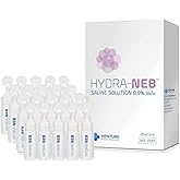 Hydra-Neb 0.9% Sterile Saline Sodium Chloride Solution, Preservative Free, Nasal Irrigation, Moisturizing of The Airways, Sinus Rinse, Nose Cleanse, All Ages - 20 x 2.5ml
