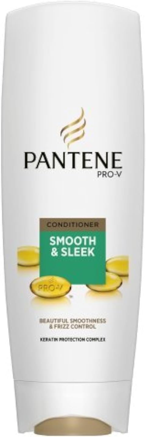 Pantene Smooth & Sleek Conditioner 250ml Hair Treatment For Frizz Control