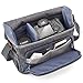 Evecase DSLR Gadget Bag, Large Water Resistant Shockproof SLR Messenger Shoulder Case Bag For Mirrorless, Micro 4/3, Compact System, High Zoom Digital Camera - Gray