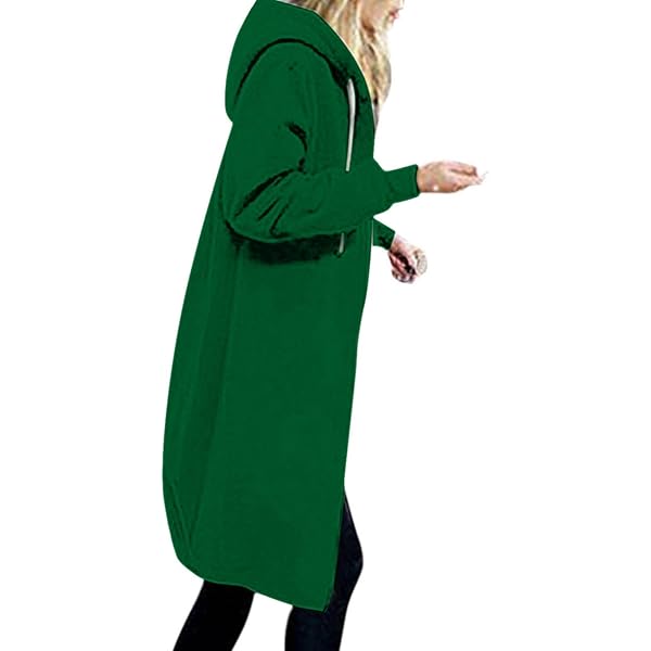 Amazon.com: Oversized Hoodies for Women Zip Up Knee Length