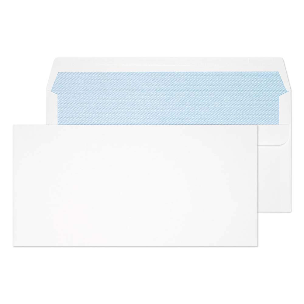 Blake Purely Everyday DL 110 x 220 mm 110 gsm Self Seal Wallet Envelopes (8882) White - Pack of 500