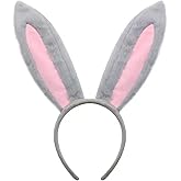 CNNFL Bunny Ears Headbands Bunny Tail Easter Halloween Cosplay Party Furry Headband Accessories