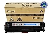 V4INK ® 1 Pack New compatible CC531A/304A/Canon 118/Canon 318(C)/Canon 718(C) (Cyan) Toner Cartridge Replacement For HP Color Laserjet CP2025,CM2320 Series